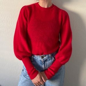 H&M Mohair Puff Sleeve Sweater